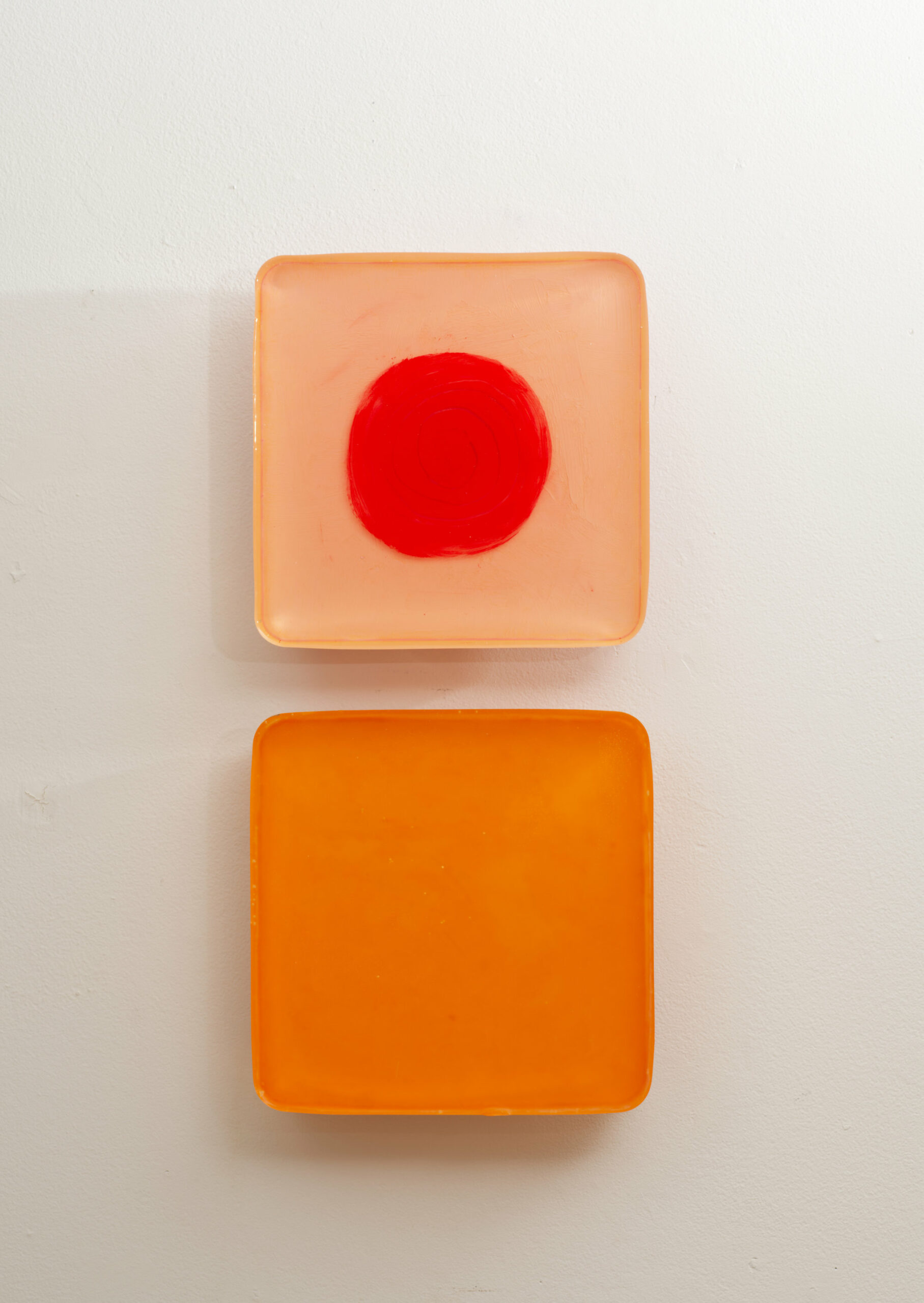 Resin Work titled "On Orange" By Ana Rendich Les Yeux du Monde