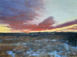 Oil painting titled "Los Cerrillos Road" by Dean Dass for sale by Les Yeux du Monde