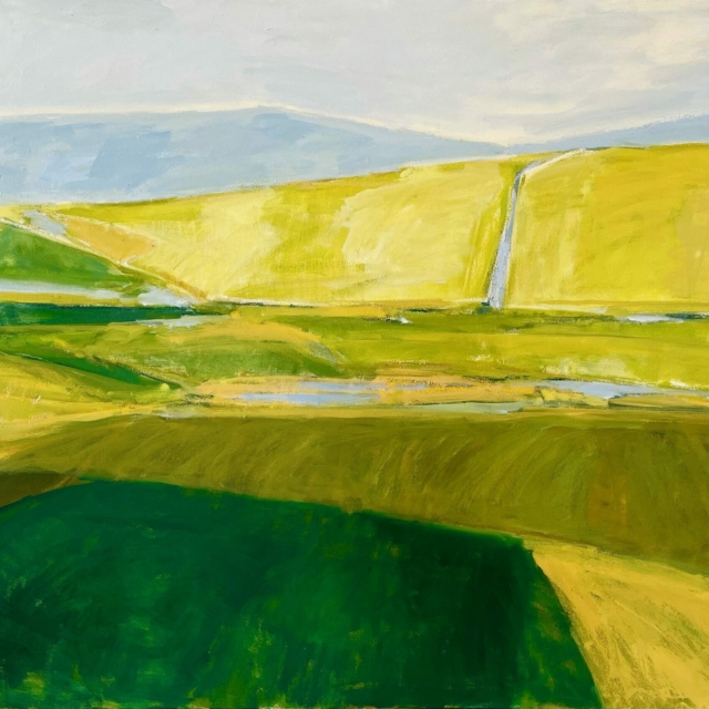 Isabelle Abbot, Open Valley, 2022. Oil on canvas, 46 x 52”