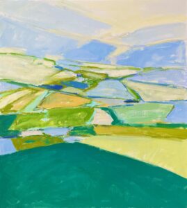 Isabelle Abbot, Rambling Hillside, 2022. Oil on canvas, 44 x 40”