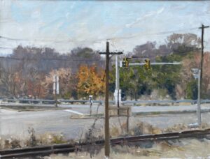 Oil painting titled "250 West" by Richard Crozier for sale by Les Yeux du Monde