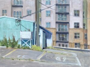 Oil painting titled "Sweet House W Main St" by Richard Crozier for sale by Les Yeux du Monde