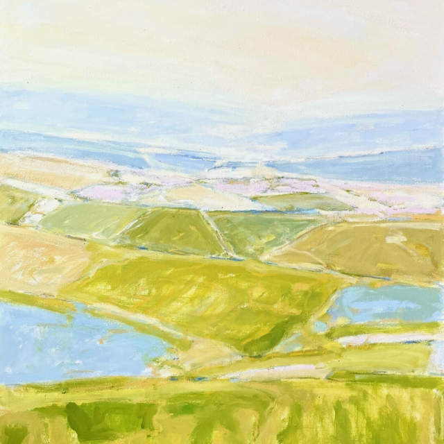 Isabelle Abbot, Soft Haze, 2022. Oil on canvas, 44 x 40”